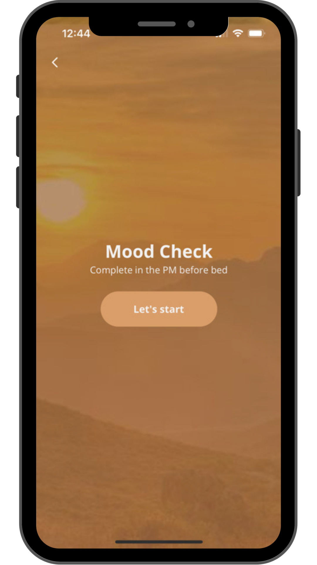 GLOW Phone Demo: MINDFULNESS: In-app check-ins